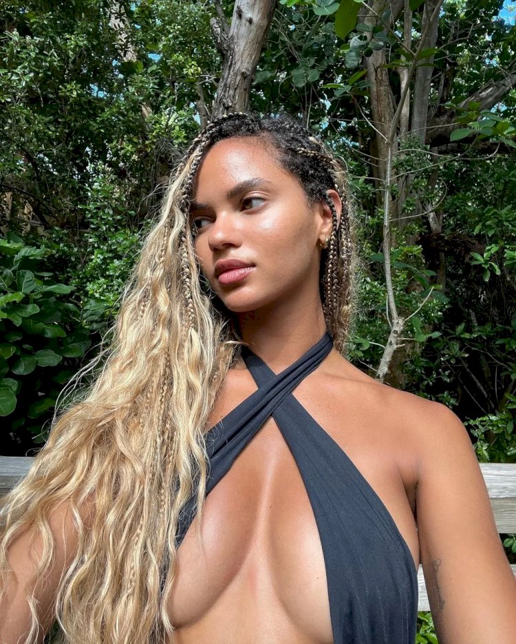 Modelo brasileira Juliana Nalú assume namoro com Kanye West